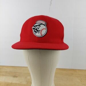 New Era 59Fifty Mr. Red Cincinnati Reds Mascot Hat Cap Size 7‎ Throwback Flat